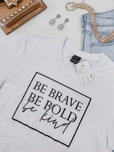 Load image into Gallery viewer, Camiseta plus size com slogan casual
