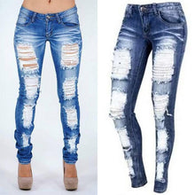 Load image into Gallery viewer, Zerrissene distressed stretch skinny jeans
