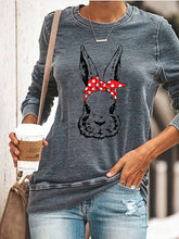 Load image into Gallery viewer, Bunny bandana Zipped Hoodie
