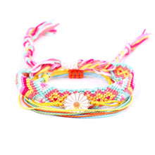 Load image into Gallery viewer, Conjunto de pulseiras coloridas (3 peças) de camomila
