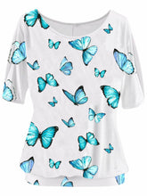 Load image into Gallery viewer, Women's Butterfly Print Off Shoulder Top
