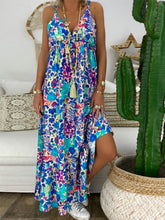 Load image into Gallery viewer, Vestido feminino com estampa boêmia com decote em V
