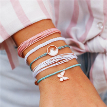 Load image into Gallery viewer, Boho Butterfly Handwoven Bracelets Set
