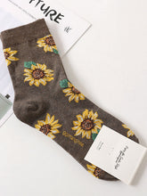 Load image into Gallery viewer, Meias de girassol vintage para mulheres
