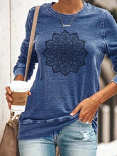 Load image into Gallery viewer, Moletom de manga comprida estampado mandala
