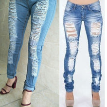 Load image into Gallery viewer, Zerrissene distressed stretch skinny jeans
