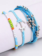 Load image into Gallery viewer, Pulsera de hilo multicolor ajustable bohemio
