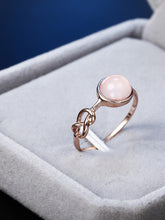 Load image into Gallery viewer, Pink crystal water drop ring
