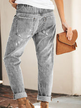 Load image into Gallery viewer, Jeans de bolso desgastados e desgastados

