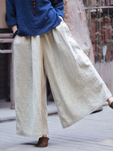 Load image into Gallery viewer, Women's Vintage Loose Cotton Linen Wide Leg Pants
