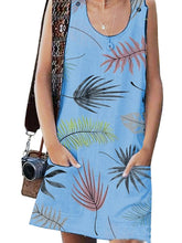 Load image into Gallery viewer, Women's Leaf Print Cardigan Dress
