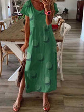 Load image into Gallery viewer, Loose short-sleeved dress with polka dots
