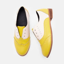 Load image into Gallery viewer, OXFORD SHOES WHITE COLOR PLUS CASUAL SIZE PU SLIP ON LOAFERS
