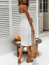 Load image into Gallery viewer, Vestido camisola de algodón con cuello en V sexy para mujer
