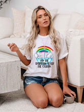 Load image into Gallery viewer, Camiseta feminina de manga curta com estampa de elefante
