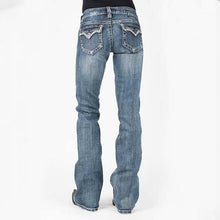 Load image into Gallery viewer, Stretch Denim Jeans With Drop Pocket And Mid Waist
