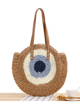 Load image into Gallery viewer, Bolso retro redondo tejido a mano para mujer
