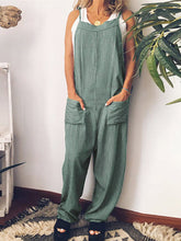 Load image into Gallery viewer, Women's wide striped tie jumpsuit
