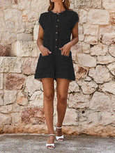 Load image into Gallery viewer, Jumpsuit with buttoned pockets
