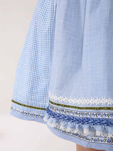 Load image into Gallery viewer, Women's Blue Plaid Bow Dress
