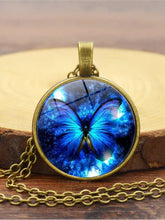 Load image into Gallery viewer, Colar Blue Butterfly Time Gem

