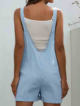Load image into Gallery viewer, Casual cotton and linen shorts with pocket buttons
