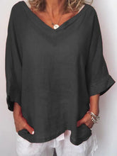 Load image into Gallery viewer, Solid Long Sleeve T-shirts for Women
