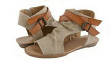 Load image into Gallery viewer, Comfortable Linen Flat Sandals for Women
