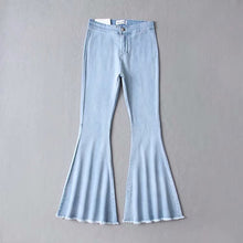 Load image into Gallery viewer, Flared pants with flared high waist jeans
