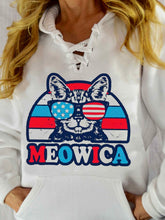 Load image into Gallery viewer, Dia da Independência Meowica com capuz de renda
