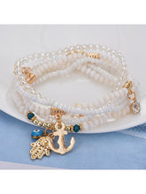 Load image into Gallery viewer, Bergamot Butterfly Multilayer Pearl Bracelet for Women
