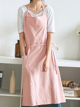 Load image into Gallery viewer, Unisex linen and cotton unisex apron
