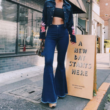 Load image into Gallery viewer, Flared pants with flared high waist jeans
