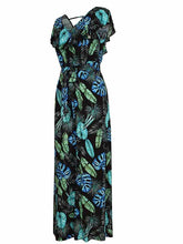 Load image into Gallery viewer, Loose-fit floral print ruffle jumpsuit
