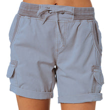Load image into Gallery viewer, Women's cargo shorts with drawstring
