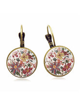 Load image into Gallery viewer, Mandala Flower Gem Earrings for Women
