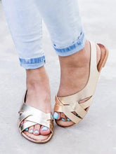 Load image into Gallery viewer, Zapatos planos romanos casuales para mujer
