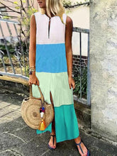 Load image into Gallery viewer, Vestido feminino sem mangas de algodão
