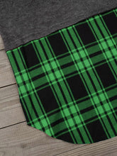 Load image into Gallery viewer, Camiseta feminina de costura xadrez feliz natal
