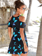 Load image into Gallery viewer, Butterfly print dress for women
