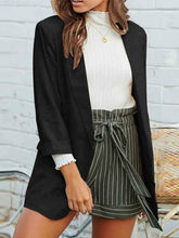 Load image into Gallery viewer, Women's long-sleeved cotton and linen suit jacket
