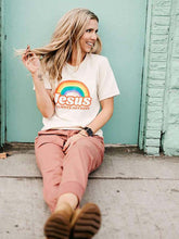 Load image into Gallery viewer, Camiseta Jesus Sempre Fiel para mujer
