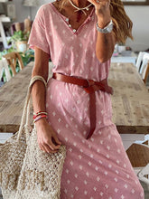 Load image into Gallery viewer, Vestido feminino casual com decote em V
