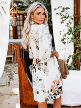Load image into Gallery viewer, Novo vestido floral com decote em V profundo
