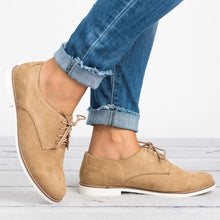 Load image into Gallery viewer, WOMAN MOCCASINS OXFORDS FALSE SUEDE
