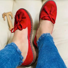 Load image into Gallery viewer, Women's All-Season Bow Flat Heel Shoes
