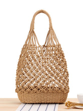 Load image into Gallery viewer, Bolso de hombro abierto tejido a mano para mujer
