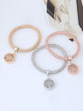 Load image into Gallery viewer, Pingente de diamante simples árvore da vida moda com várias camadas pulseira de trecho de milho para mulheres
