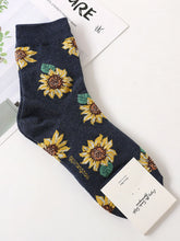 Load image into Gallery viewer, Meias de girassol vintage para mulheres
