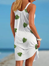 Load image into Gallery viewer, Vestido de playa con estampado de hojas para mujer
